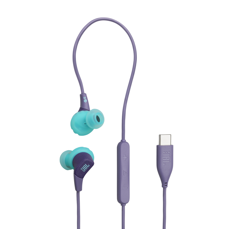 AUDIFONOS DE CABLE JBL ENDURANCE RUN 3 USBC TWISTLOCK MORADO JBLENDURRUN3CPURAM